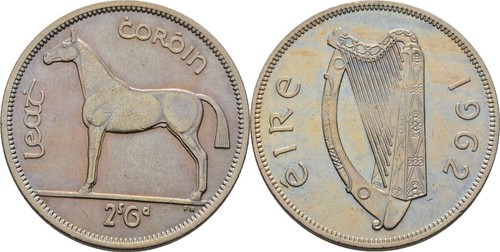 Irland crown 1962 - 1/2,
