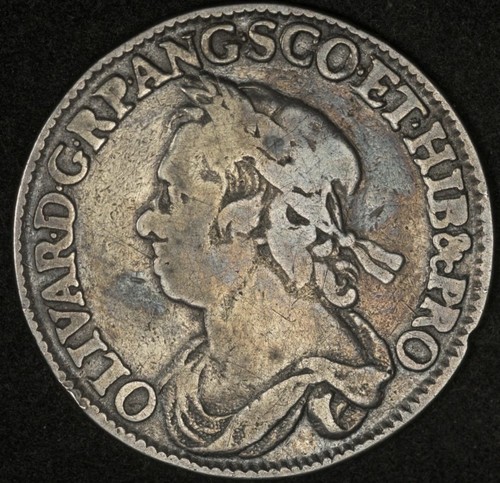 1658 silber half crown - 1658, oliver